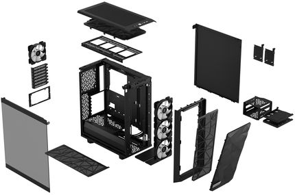 Fractal Design Meshify 2 Compact RGB (schwarze Variante)