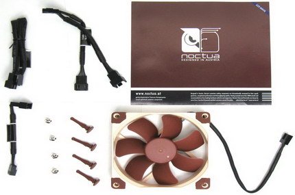 Der Lieferumfang des Noctua NF-A9