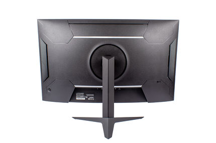 Die Rückseite des Monitors