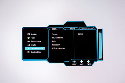 OSD: Systemeinstellung