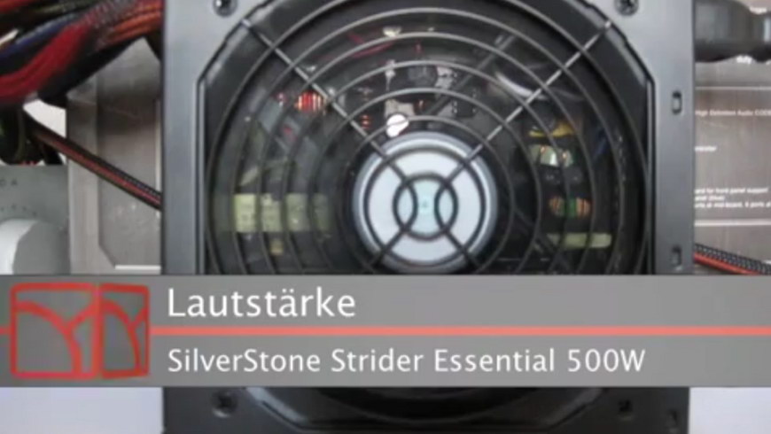 Silverstone Strider Essential Series 500W Gold Lautstärke