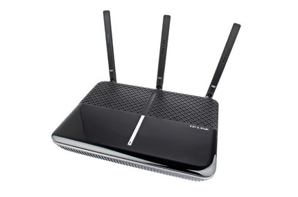 Komplettansicht des Routers