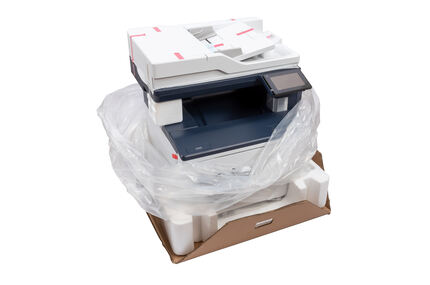 Der Drucker sicher verstaut