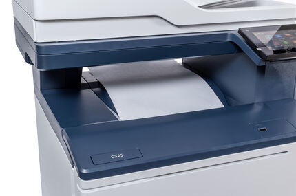 Die Blätter werden im Schacht gesammelt