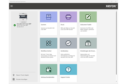 Die Print and Scan Experience-Software