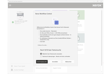 Xerox Workflow Central