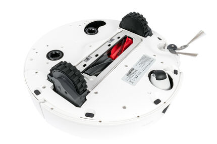 Die Unterseite des Qrevo Curv 2 Pro