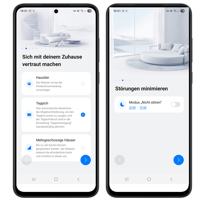 Tier- und Teppichprofil